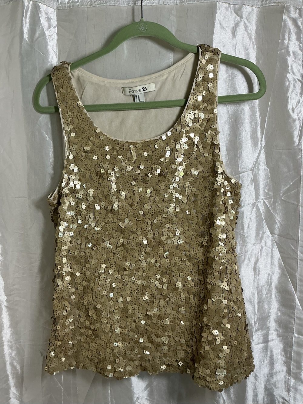 Forever 21 Gold Sequin Tank